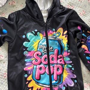 My Little Soda Pop Kids Hoodie - Black and Multicolor